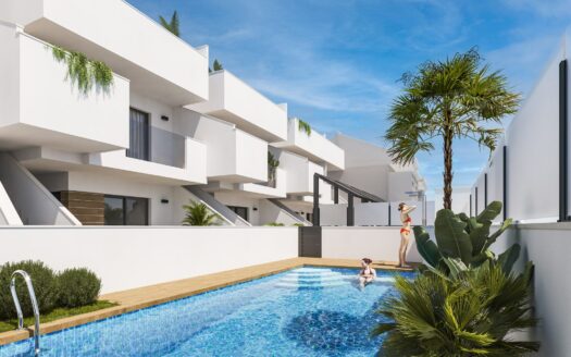Moderne woningen in San Pedro del Pinatar met zwembad en uitstekende ligging